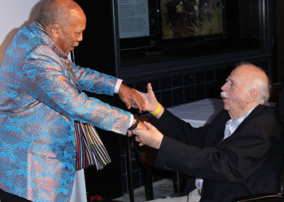 Quincy Jones and Bruce Swedien in 2015